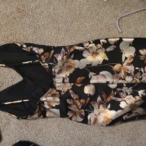 Homecoming prom dress short white gold black